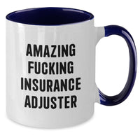 Load image into Gallery viewer, Insurance Adjuster Keepsake Two Tone Coffee Mug for Him Birthday Gift - Additional