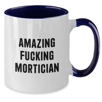 Load image into Gallery viewer, Mortician Keepsake Premium Two Tone Coffee Mug for Him Birthday Gift - Additional