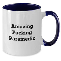 Load image into Gallery viewer, Birthday Gift Paramedic Two Tone Coffee Mug for Her Present Black - Additional