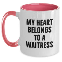 Load image into Gallery viewer, Fun and Inspirational Gifts for Waitress from Friends, Two Tone Coffee Mug with Funny Quote, Birthday Unique Gifts - Main