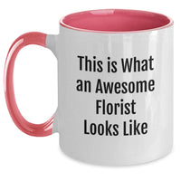 Load image into Gallery viewer, Funny Two Tone Coffee Mug Gifts from Florist for Birthday Unique Presents - Main