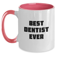 Load image into Gallery viewer, Funny Dentist Gifts from Friends for Men, Best Dentist Ever Two Tone Coffee Mugs for Christmas Unique Gifts - Main