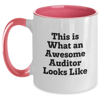 Load image into Gallery viewer, Funny Auditor Gifts from Friends for Birthday - Two Tone Coffee Mug with Inspirational Quote, Gifts for Auditor, Men, Women, Coworkers, Family - Main

