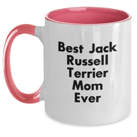 Load image into Gallery viewer, Funny Jack Russell Terrier Mom Gifts from Friends for Graduation Unique Two Tone Coffee Mugs Best Ever - Main
