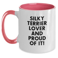 Load image into Gallery viewer, Funny Silky Terrier Dog Lover Gifts for Birthday, Two Tone Coffee Mug from Friends, Unique Silky Terrier Dog Mug for Men, Women, Family - Main
