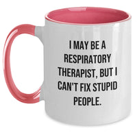 Load image into Gallery viewer, Funny Gifts from Friends and Family for Respiratory Therapist Two Tone Coffee Mugs - Main
