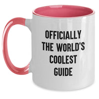 Load image into Gallery viewer, Funny Guide Gifts for Guide Lovers - Officially The World's Coolest Guide - Two Tone Coffee Mug for Men on Father's Day - Main