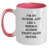 Load image into Gallery viewer, Author Gifts - Funny Quote Two Tone Coffee Mug, Gifts from Friends to Authors, Unique Graduation Gift for Him or Her, 11oz Ceramic Mug - Main
