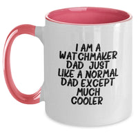 Load image into Gallery viewer, Funny Watchmaker Gifts from Dad - Two Tone Coffee Mug for Birthday - Main