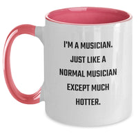 Load image into Gallery viewer, Musician Humor Two Tone Coffee Mug Gifts from Men to Musician Friends, Funny Graduation Unique Gifts - Main
