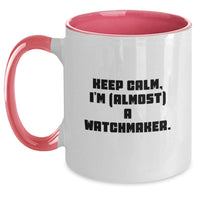 Load image into Gallery viewer, Watchmaker Keepsake Mug for Him Birthday Gift Black &amp; White Two Tone - Main