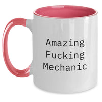 Load image into Gallery viewer, Mechanic Keepsake Two Tone Coffee Mug for Him Birthday Surprise Gift - Main