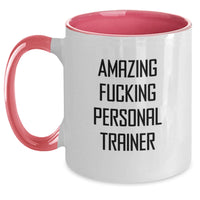 Load image into Gallery viewer, Personal Trainer Keepsake Mug for Him Birthday Gift Red &amp; White 11oz - Main