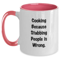 Load image into Gallery viewer, Funny Cooking Two Tone Coffee Mugs - Gifts from Friends, Family, or Coworkers for Graduation Unique Gifts - Main
