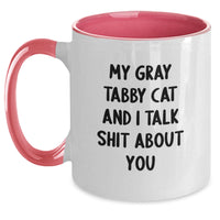 Load image into Gallery viewer, Gray Tabby Cat Funny Mugs Gifts from Family to Gray Tabby Cat Lovers, Unique Graduation Gifts for Men, Women, Friends, Coworkers, and Family - Main
