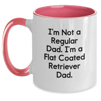 Load image into Gallery viewer, Flat Coated Retriever Dog Lover Gifts from Dad - Funny Two Tone Coffee Mug for Flat Coated Retriever Dad Graduation Unique Gifts - Main