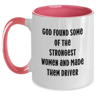 Load image into Gallery viewer, Funny Two Tone Coffee Mugs for Drivers Gifts from Family and Friends - Inspirational Driver Quotes for Graduation Unique Gifts for Him and Her - Main