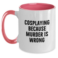 Load image into Gallery viewer, Cosplaying Gifts from Friends and Family for Cosplaying Enthusiasts - Funny Two Tone Coffee Mug, Graduation Unique Gifts for Him or Her - Main