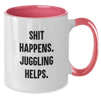 Load image into Gallery viewer, Juggling Fun Gifts from Friends for Juggling Lovers, Funny Christmas Unique Mugs, Two Tone Ceramic Coffee Mug for Men and Women - Additional