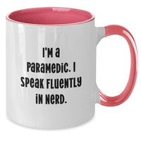 Load image into Gallery viewer, Rescue Worker Humor Gifts Funny Mug, I&#39;m A Rescue Worker. I Speak Fluently In genius., Birthday Unique Gifts from Family to Rescue Worker Friends, Two Tone Coffee Mug - Additional
