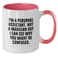 Load image into Gallery viewer, Funny Personal Assistant Gifts from Family to Graduation Unique Two Tone Coffee Mug, I'm A Personal Assistant Gifts for Personal Assistant, Two Tone Coffee Mug - Additional