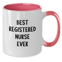 Load image into Gallery viewer, Funny Gifts from Men to Registered Nurse Coworkers with Best Registered Nurse Ever Mugs, Two Tone Coffee Mug Christmas Unique Ideas - Additional