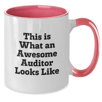Load image into Gallery viewer, Funny Auditor Gifts from Friends for Birthday - Two Tone Coffee Mug with Inspirational Quote, Gifts for Auditor, Men, Women, Coworkers, Family - Additional
