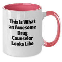 Load image into Gallery viewer, Funny Drug Counselor Gifts, This Is What An Awesome Looks Like, Two Tone Coffee Mug for Graduation, Gifts from Men to Drug Counselor, Gifts for Him or Her - Additional