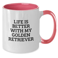 Load image into Gallery viewer, Life Is Better with My Golden Retriever Funny Coffee Mug Gifts from Friends for Birthday - Additional