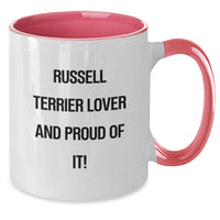 Load image into Gallery viewer, Russell Terrier Dog Lovers&#39; Funny Gifts, Unique Birthday Mugs for Men, Women, Friends, Family - &#39;Russell Terrier Lover And Proud Of It!&#39; - Additional
