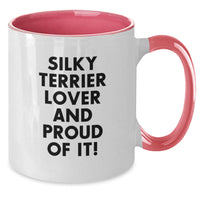 Load image into Gallery viewer, Funny Silky Terrier Dog Lover Gifts for Birthday, Two Tone Coffee Mug from Friends, Unique Silky Terrier Dog Mug for Men, Women, Family - Additional
