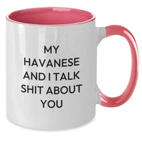 Load image into Gallery viewer, Havanese Dog Lovers Gifts from Men to Women Funny Two Tone Coffee Mug for Birthday - Additional
