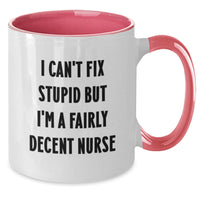 Load image into Gallery viewer, Funny Gift for Nurse, Two Tone Coffee Mug, Birthday Unique Gifts from Friends - Additional