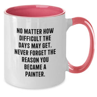 Load image into Gallery viewer, Gifts from Friends for Painter - Two Tone Coffee Mug with Inspirational Quote, Perfect for Valentine's Unique Gifts - Additional