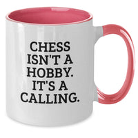 Load image into Gallery viewer, Funny Chess Quote Gifts from Friends to Chess Enthusiasts Unique Two Tone Coffee Mug for Valentine's - Additional