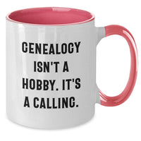 Load image into Gallery viewer, Genealogy Isn't A Hobby Gifts for Genealogy Enthusiasts - Funny Quote, Two Tone Coffee Mug, Gifts from Family, Valentine's Unique - Additional