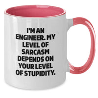 Load image into Gallery viewer, Funny Engineer Gifts from Men to Mother's Day Unique Gift for Engineer Coworkers Friends - Two Tone Coffee Mug - Additional