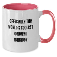 Load image into Gallery viewer, Funny General Manager Coffee Mug Gifts for Men - Officially The World's Coolest General Manager, Gift from Friends and Family for Mother's Day Unique Gifts - Additional