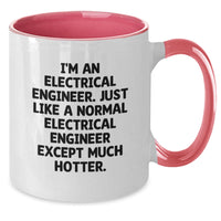 Load image into Gallery viewer, Electrical Engineer Gifts, Funny Two Tone Coffee Mug for Graduation, Gifts from Friends, Gifts for Him - Black and White, Red and White, Navy and White, Pink and White Options - Additional
