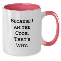 Load image into Gallery viewer, Funny Quote Two Tone Coffee Mugs for Cooks, Graduation Unique Gifts from Friends to Family, Inspirational Mug for Women and Men - Additional