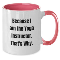 Load image into Gallery viewer, Yoga Instructor Keepsake Mug for Him Birthday Gift Black White Ceramic - Additional