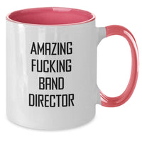 Load image into Gallery viewer, Funny Band Director Gifts from Friends for Graduation - Two Tone Coffee Mug - Additional