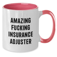 Load image into Gallery viewer, Insurance Adjuster Keepsake Two Tone Coffee Mug for Him Birthday Gift - Additional
