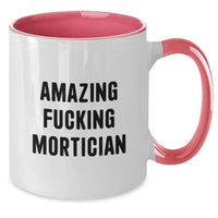 Load image into Gallery viewer, Mortician Keepsake Premium Two Tone Coffee Mug for Him Birthday Gift - Additional
