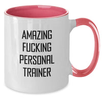 Load image into Gallery viewer, Personal Trainer Keepsake Mug for Him Birthday Gift Red &amp; White 11oz - Additional