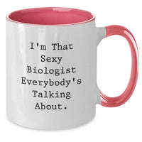 Load image into Gallery viewer, Biologist Keepsake Two Tone Ceramic Mug for Him Birthday Gift - Additional