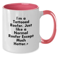Load image into Gallery viewer, Roofer Keepsake Mug for Him – Graduation Gift – 11oz Ceramic – Black &amp; - Additional