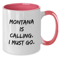 Load image into Gallery viewer, Funny Two Tone Coffee Mugs for Montana Lovers - Gifts from Friends to Family - Additional