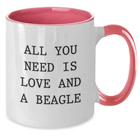 Load image into Gallery viewer, Beagle Dog Lovers Christmas Unique Gift Funny Quotes Two Tone Coffee Mug from Friends, Unique Christmas Unique Gifts for Beagle Dog Owners, Men, Women, Family - Additional
