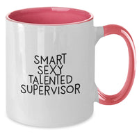 Load image into Gallery viewer, Funny Supervisor Gifts from Friends, Unique Supervisor Two Tone Coffee Mugs for Men, Christmas Unique Gifts for Supervisor - Additional